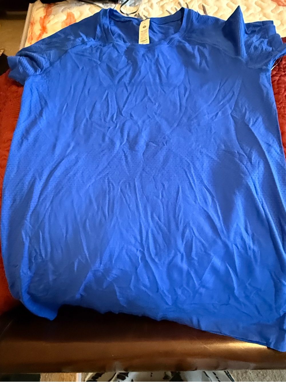 lululemon athletica women’s Short Sleeve Crew in Bright Blue new
